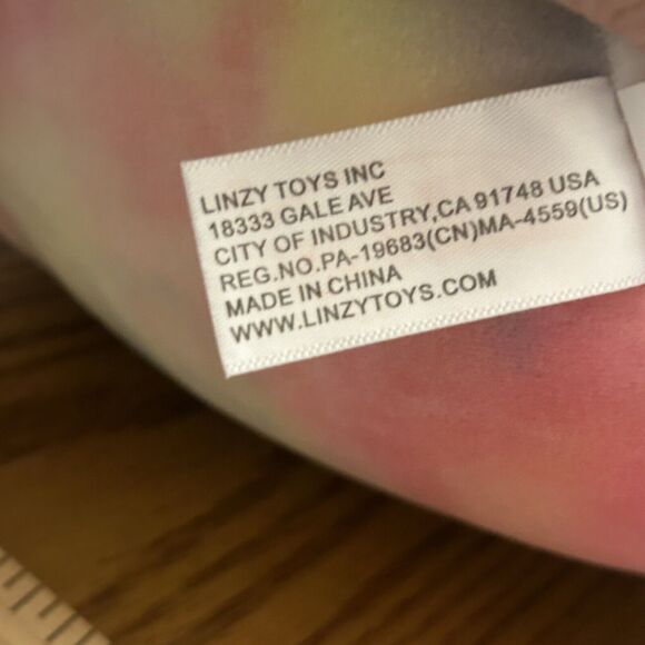 Linzy Comfort Cat Plush Kitty Tie Dye Watercolor Plush Stuffed Animal Toy 16" - Picture 7 of 10